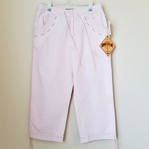 New CARRIBEAN JOE Light Cotton Capri Pants